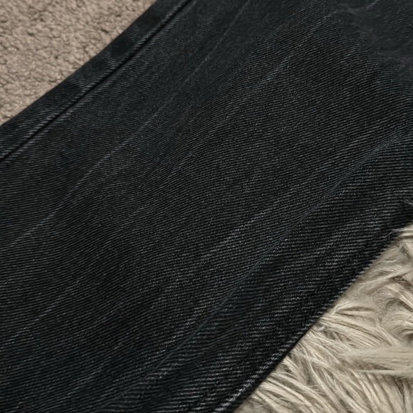 Old Navy Slouchy Straight-2-High Rise-Black-Button Fly-Vintage Wash - Picture 7 of 16